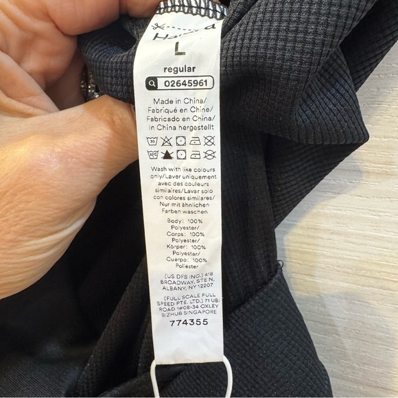 HALARA V-Neck Short Sleeve Side Pocket Wide Leg Flowy Waffle Casual Jumpsuit Lg - Picture 5 of 7